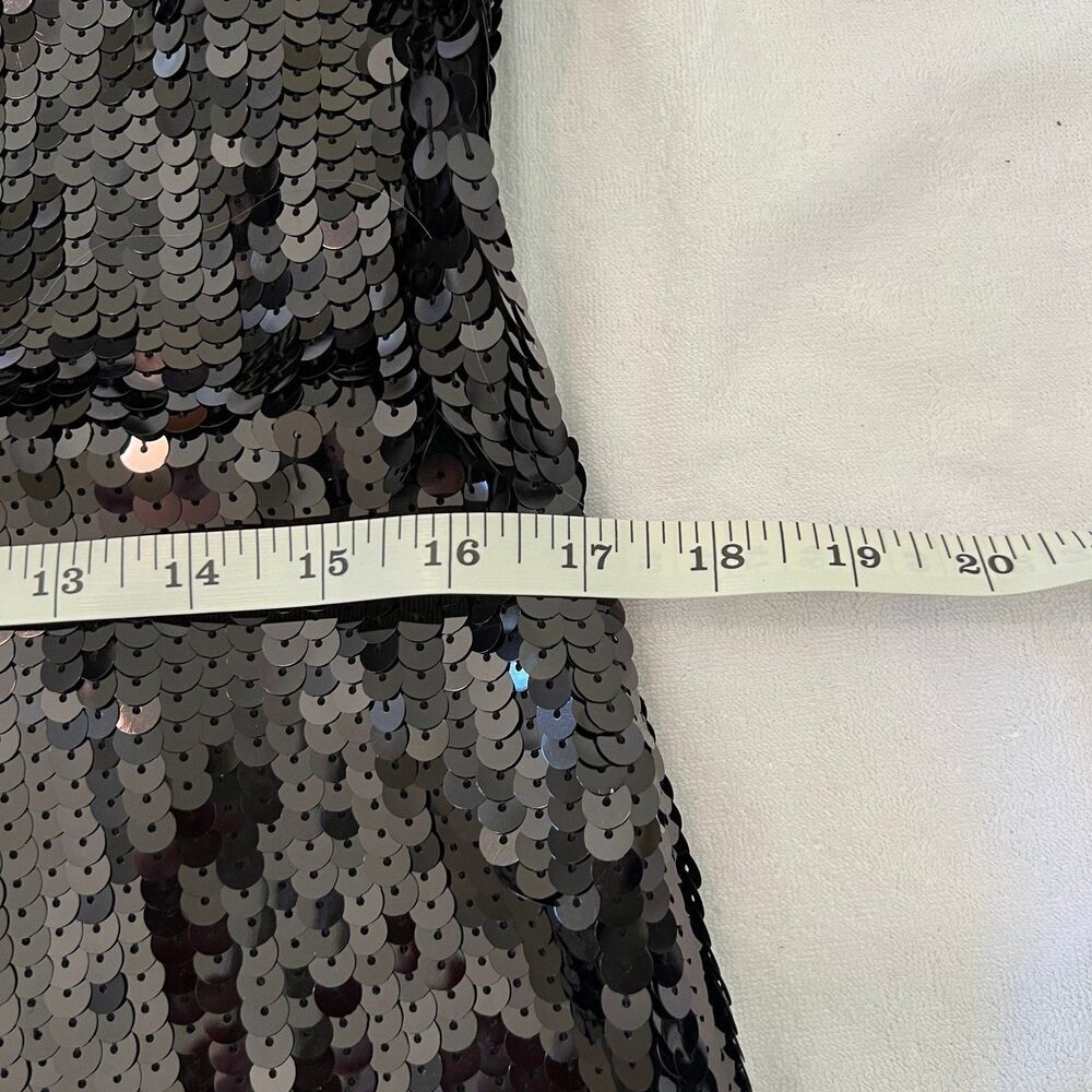 Banana Republic NWT Black Sequin Cocktail Mini Dress 6 - Picture 5 of 7